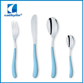 disposable silver coated plastic cutlery set plastic handle cutlery