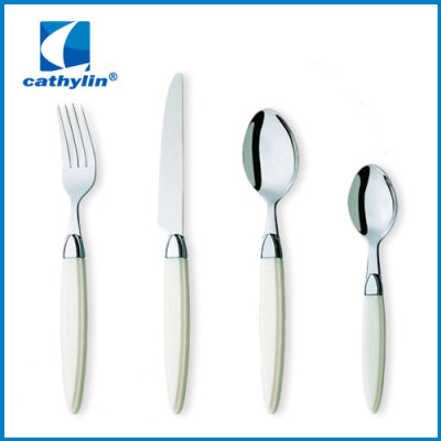 Scientific design dinner utensils plastic handlestainless steel cutlery wholesale