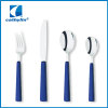 Cultery Set Plastic Handle Spoon And Fork With Hanging Flatware Set