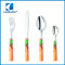New Design exclusive stainless steel color box camping cutlery set