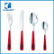 colored plastic handle stainless flatware