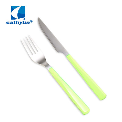 Plastic Handle Portable Mini Kids Cutlery Set