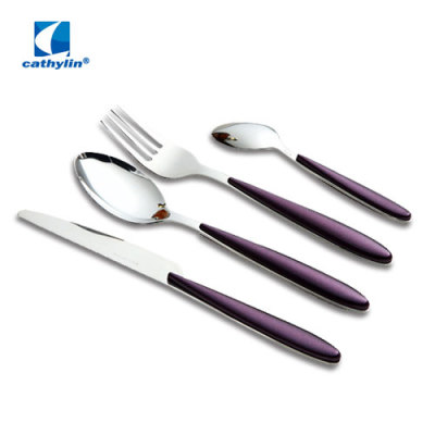 Simple style plastic handle cutlery