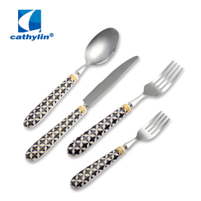 Porcelain Handle Cutlery Set