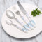 Good Quality Elegance Style Porcelain Handle Fork Knife Spoon Set