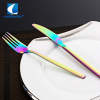 ST0034 Rainbow PVD coating 18/10 stainless steel cutlery colored flatware sets
