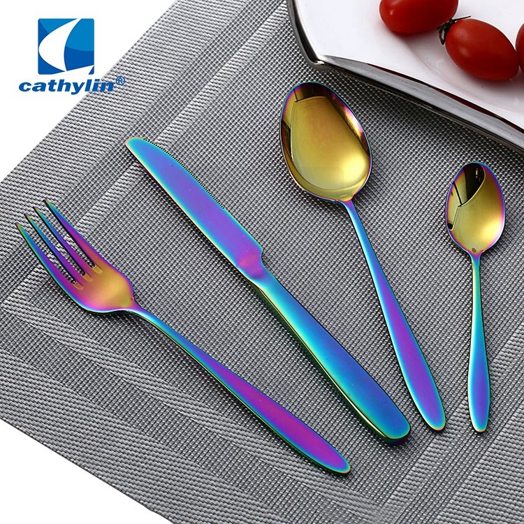 pvd coating rainbow cutlery