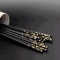 Personalised reusable black gold dragon plated standard size alloy fiberglass pps chopsticks sushi