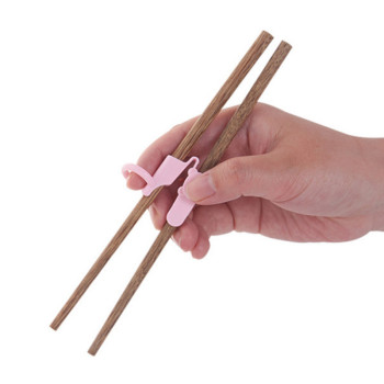Custom logo bamboo wooden baby kids children beginners learn training chopsticks helper with box