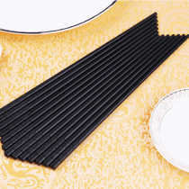 Oem food grade fancy custom logo printed recycled black plastic melamine chopsticks safe