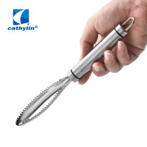 Scale Scraper Stainless Steel Handle Fish Scales Scraping Remover Peeler Scaler Cleaner Kitchen Tool