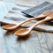Wholesale bulk SGS certification custom logo bamboo fiber wooden fork spoon spork kit set