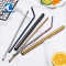 Hot Styles Stainless Steel Colorful Metal Straw, Bent Drinking Straw