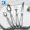 Hotel acrylic handle marble stainless steel cutlery set, cheap flatware 18/10
