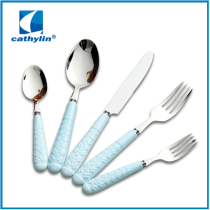 Simple style ceramic handle cutlery