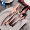 Wholesale modern 18/10 high quality hotel metal flatware stainless steel matte black cutlery set