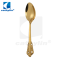 New product high quality italian matte gold plated flatware , banquet hotel cutlery set
