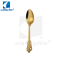 New product high quality italian matte gold plated flatware , banquet hotel cutlery set