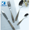 5pcs Enamel Flatware 18/10 Stainless Steel Sliver and Gold Plated Cutlery Set For Hotel Restaurant