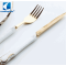 Inox Gold Wedding Flatware, Ceramic Handle Cutlery Sets With Fork Spoon And Knife