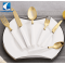 High quality products ceramic handle genuine gold plating metal cutlery set