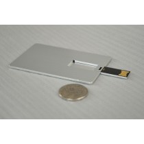 portable ultra-thin metal credit card usb flash drive