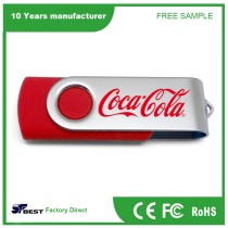 Hot selling swivel usb flash drive for Promotional Gift,customized logo,sample available