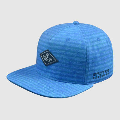 Blue Woven Embroidery Snapback Hats/Caps