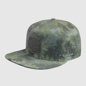 Camo Printing Snapback Hats with PU Badge