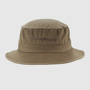 Embroidery Brown Bucket Hat and Cap