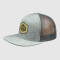 Gray Snapback Caps and Hats with Woven Badge