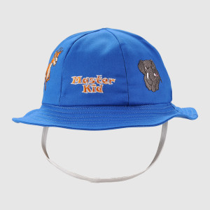 Disney kids size bucket cap with flat flower printing logo