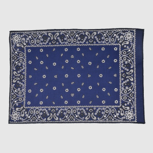 Blue Bandana with Printing Logo