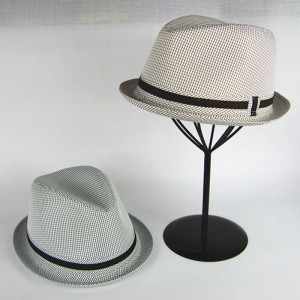 Check Gingham Fedora Hat