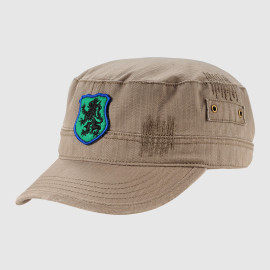Brown Embroidery Army Cap