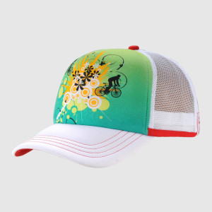 White Printing Trucker Cap