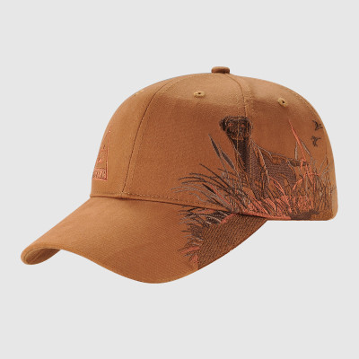 Coffee Color Baseball Cap with Embroidery