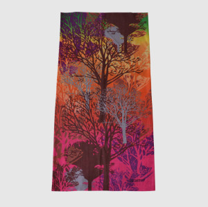 Cotton Muffle With Tree Printing