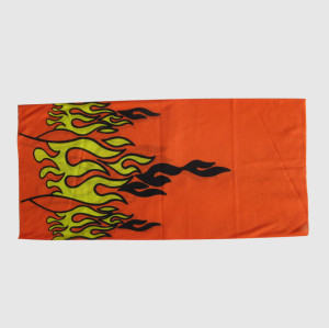 Red Cotton Muffle With Fire Printing