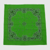 Green Cotton Bandana with Printing