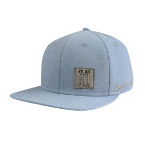 6 Panel Snapback Caps with Embossed Suede Patch Logo