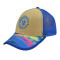 Heat Tranker Printing 5 Panel Baseball Cap with Embroidery Logo