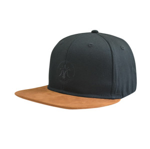 6 Panel Flat Brim Fitted Cap with Flat Embroidery Logo