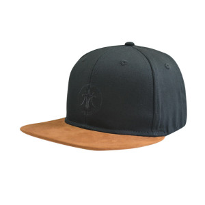 6 Panel Flat Brim Fitted Cap with Flat Embroidery Logo