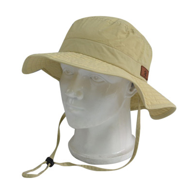 Outdoor Hat with PU Embossed Badge