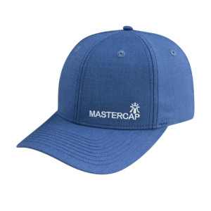 6 Panel Fitted Cap with Flat Embroidery Logo