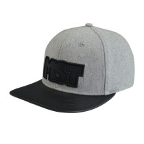 6 Panel Snapback Cap with Applique Embroidery