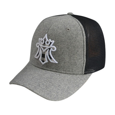 6 Panel Stretch-fit Cap with Applique Embroidery Logo