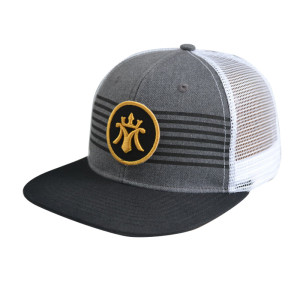 6 Panel Snapbacker Cap with Woven Embroidery Badge