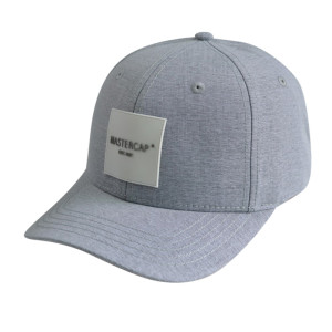 6 Panel Baseball Cap with Rubber Badge